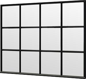 Steel Look raam zwart 2760x2200mm module C-03