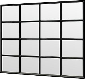 Steel Look raam zwart 2760x2200mm module C-04