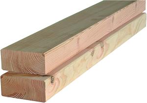 Douglas geschaafde gording 6,5 x 14,0 x 400 cm, onbehandeld.