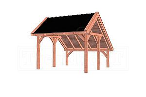 Kapschuur De Hoeve XL 4150x4400x3750mm (bxdxh)