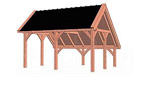 Kapschuur De Hoeve XL 5300x4400x3750mm (bxdxh)