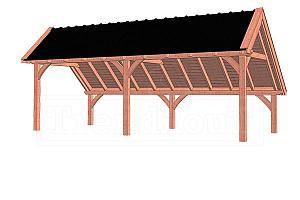 Kapschuur De Hoeve XL 7700x3800x3450mm (bxdxh)