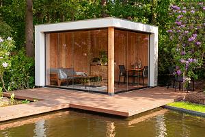 Buitenverblijf Verona model links 5200x3350x2500mm (bxdxh)