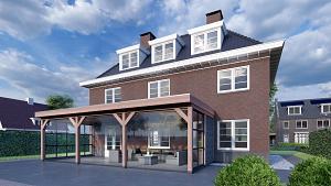 Aanbouwveranda Ancona 9000x3900x2600mm (bxdxh)