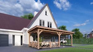 Aanbouwveranda Lucca 7900x3900x2600mm (bxdxh)