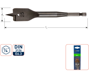 Speedboor HD 1/4 (diverse maten)