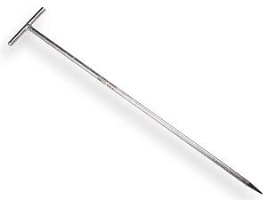 Draadpen, lengte 800 mm, diameter ø 14 mm, verzinkt met T-kop.