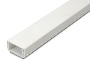 Kliklijst 20x10/15 wit+tape 2meter RAL9010