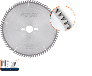 Formaatzaagblad Trapezium Vlak HM ø160x20 Z48 TF (1 st per set)