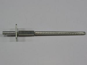 Instortanker met pen verstelbaar 55 cm geribbeld - grijs