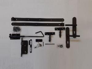 Beslag opgeklampte deuren enkel -zwart