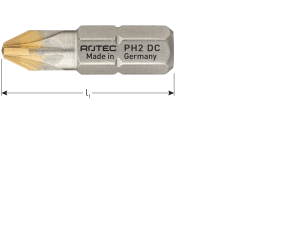 PRO Schroefbit Philips PH2 L=25 Diamond (2 st per set)