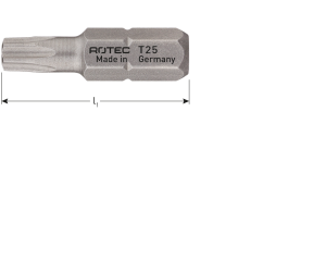 PRO Schroefbit Torx T25 L=25 (2 st per set)