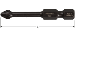 IMPACT Schroefbit Pozi PZ3 L=50 (2 st per set)
