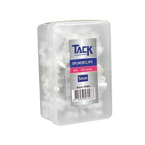Spijkerclips 11mm wit - 100 st.