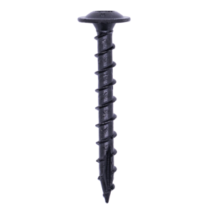 Woodies® Ultimate Tellerkopschroef Blackline 6.0x50 T-30 shield zwart - 100 st.