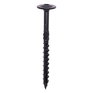 Woodies® Ultimate Tellerkopschroef Blackline 8.0x100/60 T-40 shield zwart - 50 st.