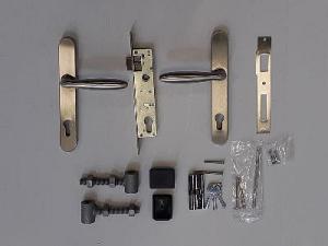 Complete set voor poorten smal RVS