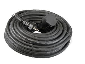 Verlengsnoer 10m Neopreen 3x1,5 mm - HO7RN-F zwart