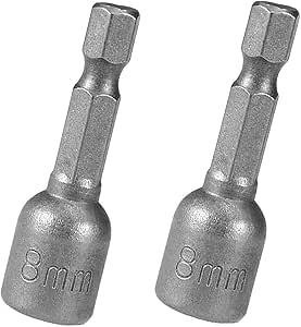 Driver bitjes 8mm, 2 stuks per zakje