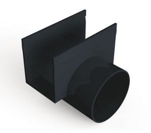 ACO SlimLine zijuitloop 80mm