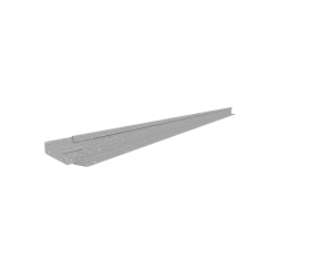 Rigidline gegalvaniseerd hoogte 7,5cm - lengte 220 cm - incl. 3 platte grondpennen en verbindingspla