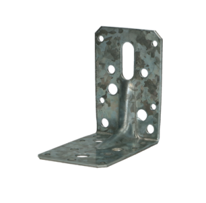 Verstelbaar hoekanker met ril 90x90x60mm (lxhxb)