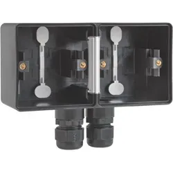 Hydro opbouwdoos 2V hori. + 2 M20 ingangen + wartel