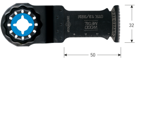 OTK 13/32bi Starlock invalzaagblad Hout/ metaal 32x50 (1 st per set)
