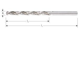 HSS spiraalboor, DIN 340, type N, ø10,0 / kvp (1 st per set)