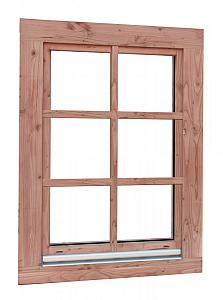 Douglas draai-kiepraam Prestige met dubbelglas. 84,4 x 120,4 cm, transparant gespoten.