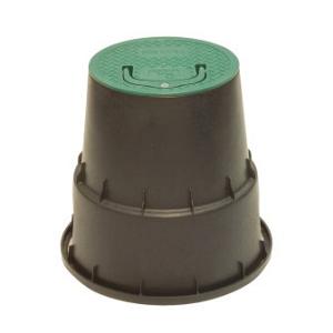 Rain grondput, type PZCM 15, groen/zwart, d = 152 mm, h = 229 mm