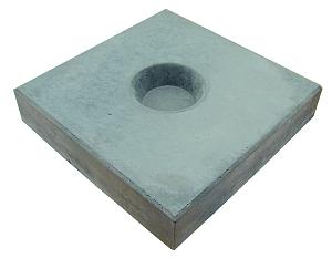 Knikkertegel 30x30x6 (bxdxh) geel