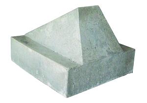 Schrikblok 60x50x40 (bxdxh) geel