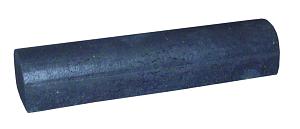 Parkeer of stootbanden 2x recht geel - 20x17x90 cm