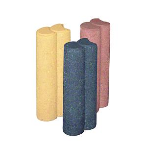 Duo-pallisaden 6x25 (bxdxh) bruin