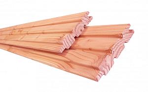 Douglas geschaafd 2-zijdig triple profiel 2,7 x 14,5 x 224cm, onbehandeld