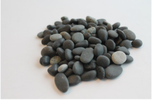 Beach Pebbles black 8-16 mm - Bigbag 1500kg (= 0,85 m3)