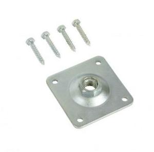 Set voor betonpoer 10x10cm met verstelbare moer - galvanisch verzinkt