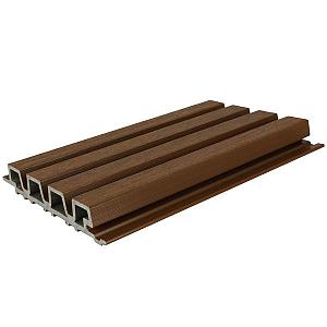 NewTechWood HKC co-extrusie Castellation PRO35 gevelbekleding, 3,3 x 21,5 x 230 cm, Ipe.