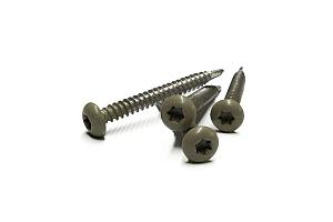 RVS schroef met gekleurde top voor NTW Castellation PRO, set a 50 stuks incl. bit, Antique.