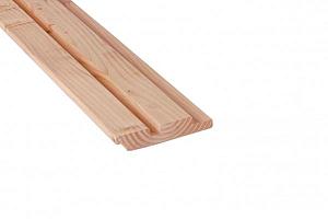 Douglas geschaafd rhombusprofiel 2,7 x 14,5 x 300 cm, onbehandeld.