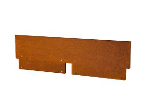 Kantopsluiting corten Double 300x10 cm
