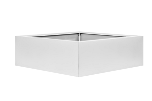 Bloembak vlak - WIT 30X210X40