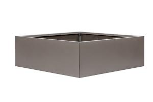 Bloembak vlak - TAUPE 60x60x60 cm