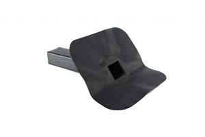 EPDM Dakdoorvoer stadsuitloop 45° 80 x 60mm