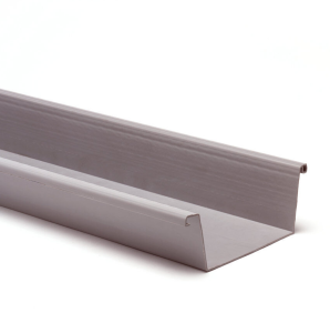 Bakgoot grijs 140mm L=2mtr