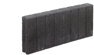 Palissadeband vierkant Zwart 6x35x50cm