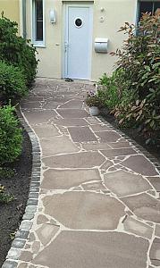 Flagstones Porfier groot 3-6cm (20-25 m2 per krat/ ca. 4-7 st per m2)