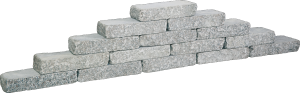 GRANIWALL GREY ROCKFACE 40X16X8CM